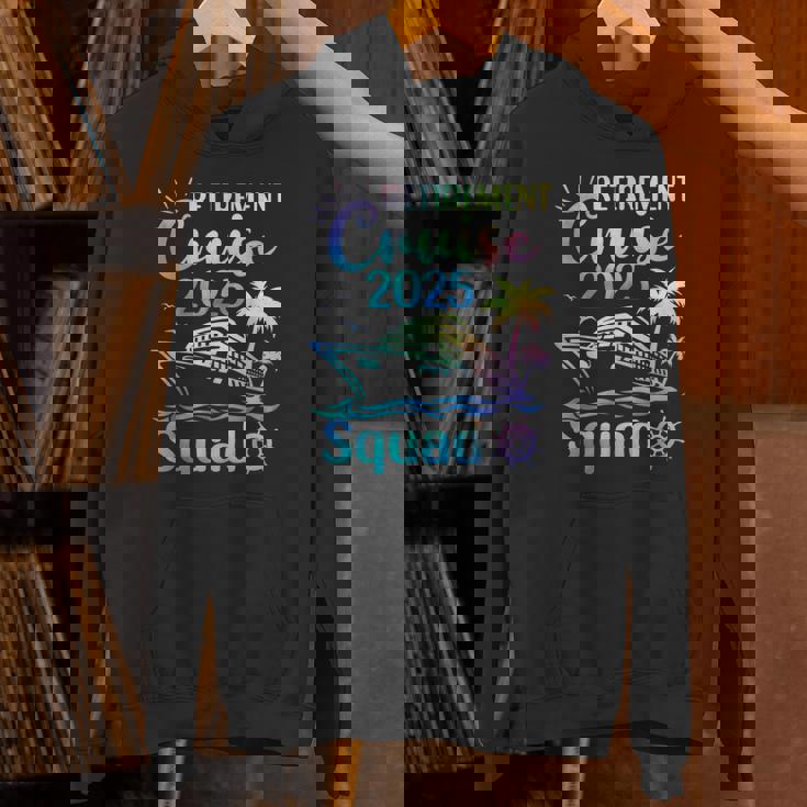 Retirement Cruise 2025 Squad Tie Dye Retired Cruising Unisex Hoodie
