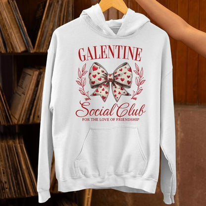 Galentine Social Club For The Love Of Friendship Valentine's Unisex Hoodie