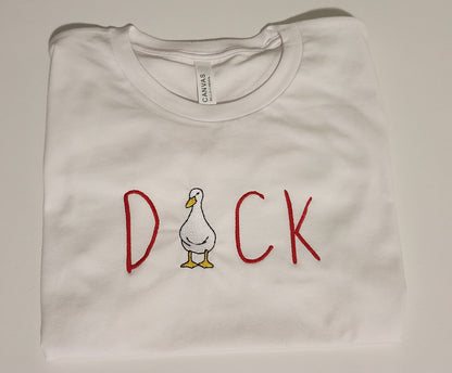 Silly Goose Duck Embroidered T-shirt , Silly Goose Embroidery, Funny Duck Goose, Silly Duck T-shirt