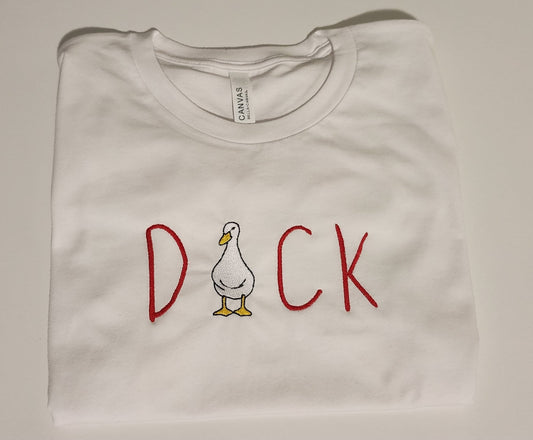 Silly Goose Duck Embroidered T-shirt , Silly Goose Embroidery, Funny Duck Goose, Silly Duck T-shirt