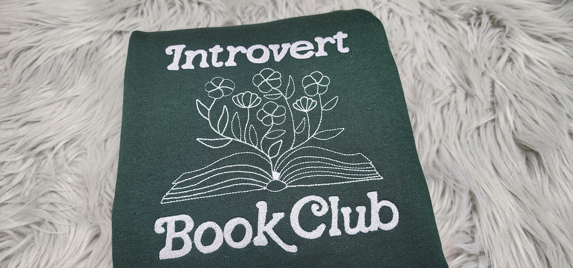 Embroidered Introvert  Book Club Crewneck - Save Water Drink Margaritas Shirt - Margarita Embroidery - T-Shirt - Sweatshirt - Hoodie