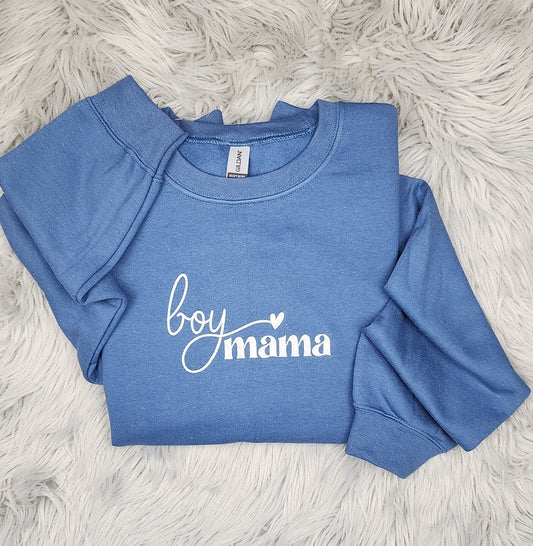 Boy Mama Embroidered Crewneck - Boy Mom Gift - Gift for mom - Mother's Day