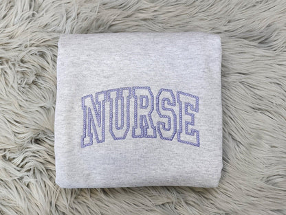 Embroidered Nurse Shirt - Gift For Nurse - Best Nurse Unisex T-Shirt Crewneck - Sweatshirt  or Hoodie