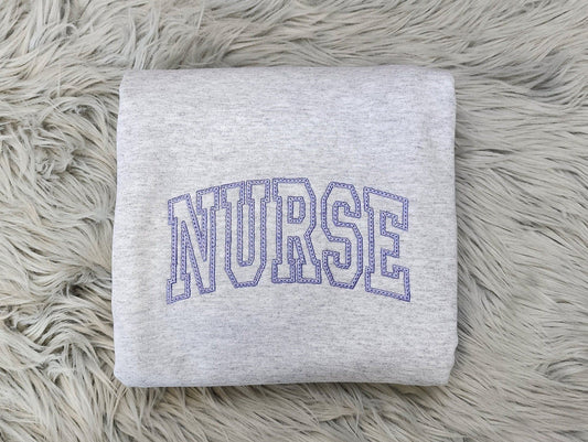 Embroidered Nurse Shirt - Gift For Nurse - Best Nurse Unisex T-Shirt Crewneck - Sweatshirt  or Hoodie