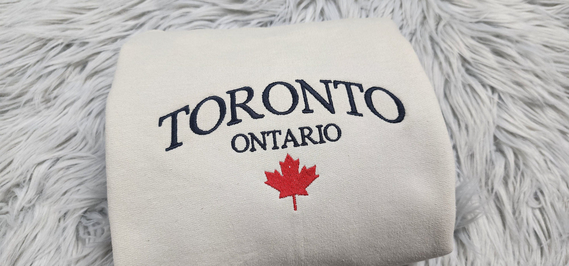 Toronto Ontario Embroidered Crewneck - Embroidered Canada Crewneck - Embroidered Gifts - T-Shirt - Sweatshirt - Hoodie