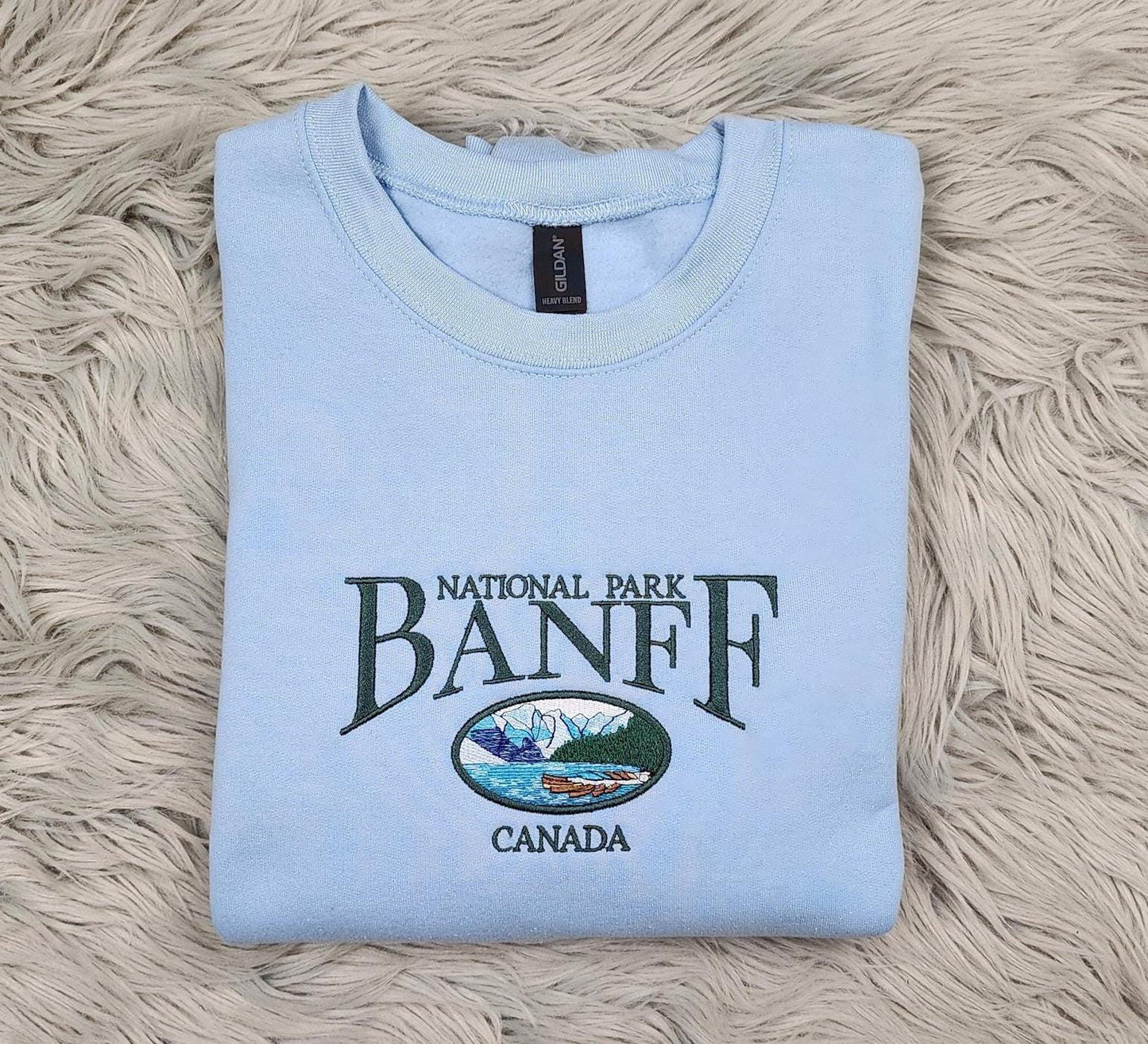 Embroidered Banff National Park Canada Unisex Sweatshirt - Canada Parks - National Parks Embroidery - Sweatshirt and Hooded Sweatshirt