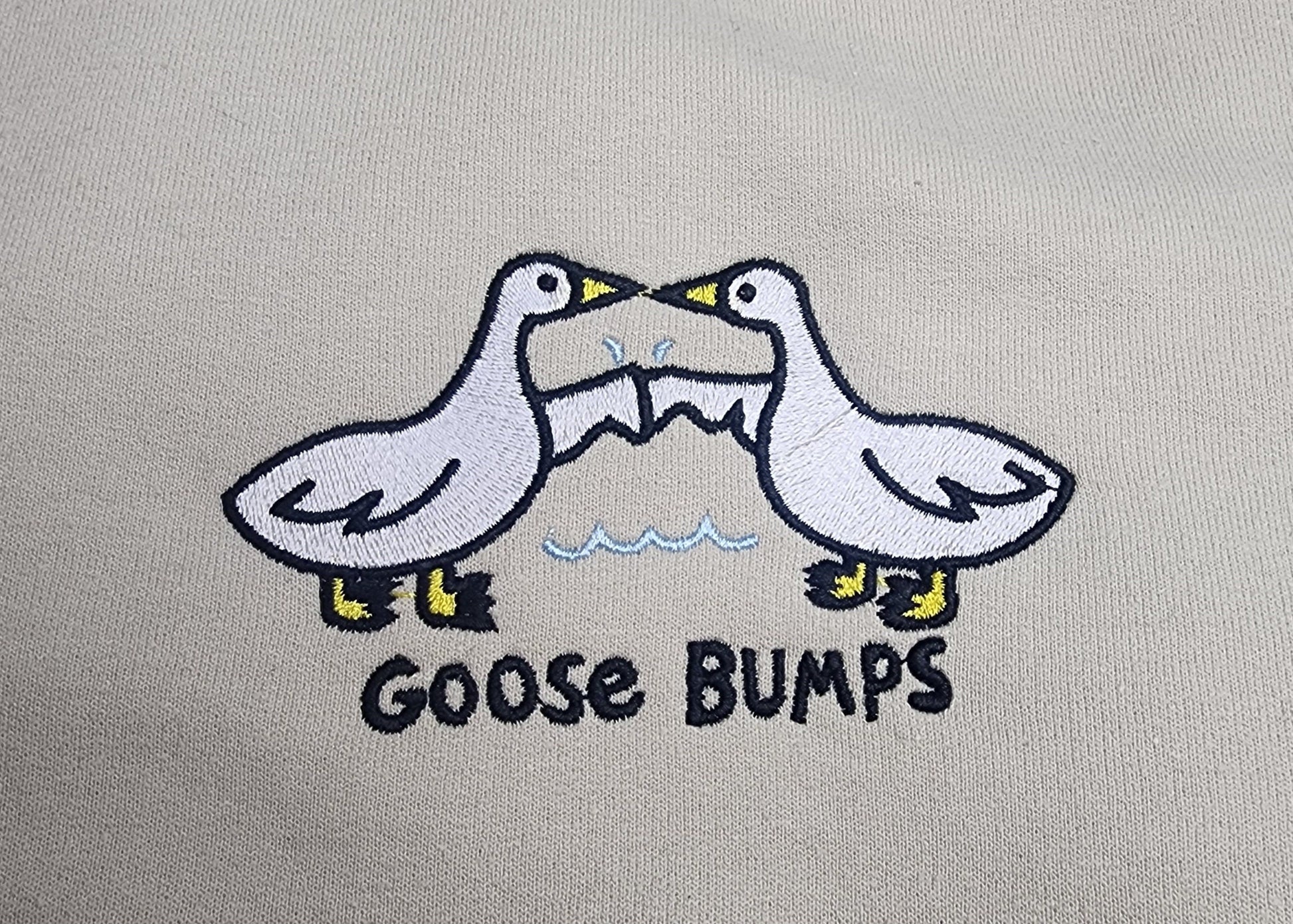 Silly Goose Bumps Embroidered Sweatshirt, Silly Goose Sweatshirt, Embroidered Gifts