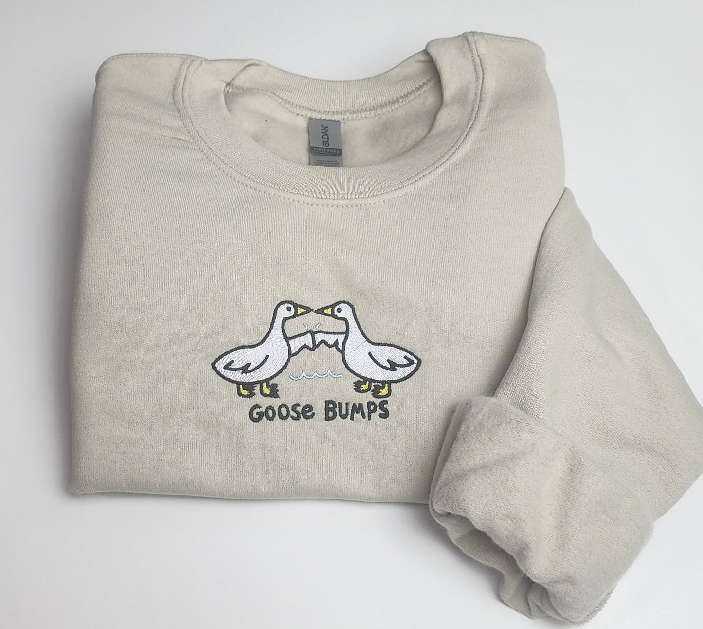 Silly Goose Bumps Embroidered Sweatshirt, Silly Goose Sweatshirt, Embroidered Gifts