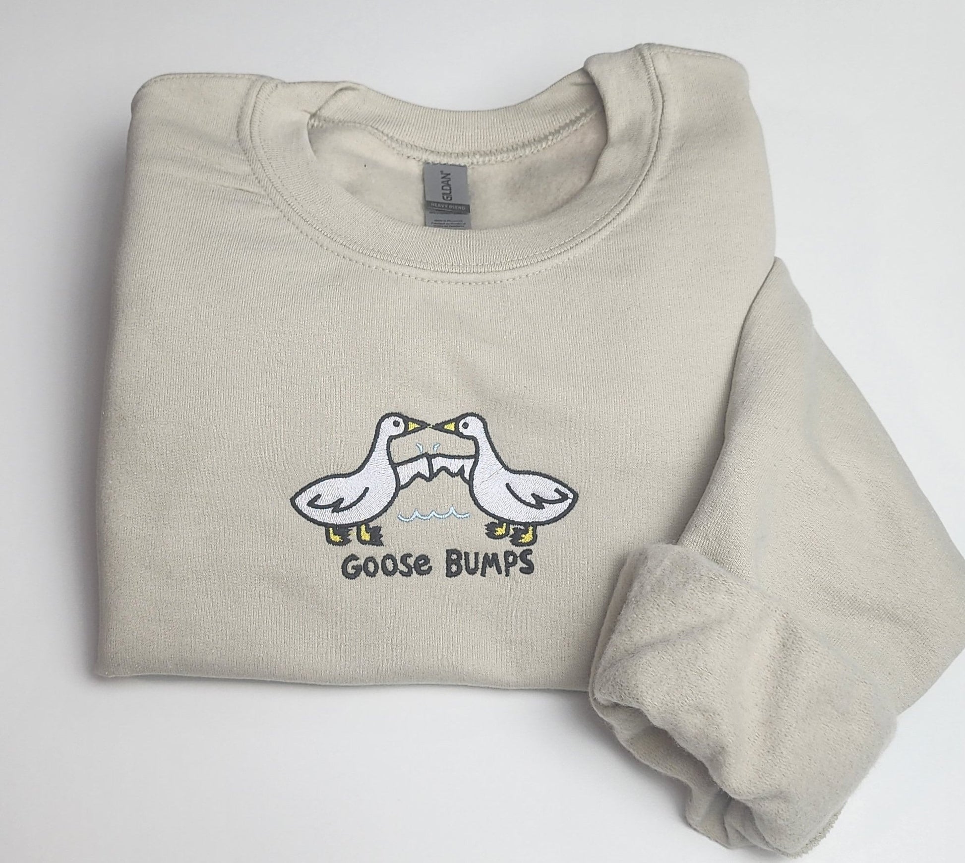 Silly Goose Bumps Embroidered Sweatshirt, Silly Goose Sweatshirt, Embroidered Gifts