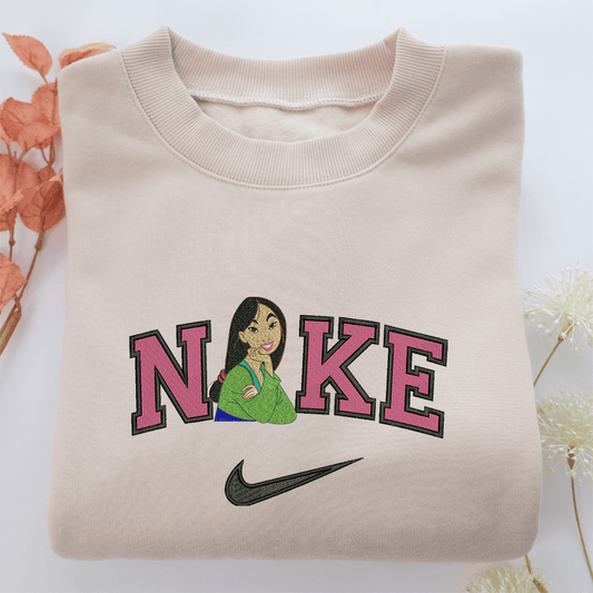 Nike Mulan Nike Embroidered Sweatshirt, Nike Movie Inspired, Valentine's Day Gifts Idea For Him Her