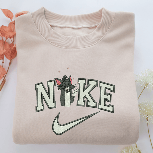 Nike Tom v2 Nike Embroidered Sweatshirt, Nike Movie Inspired, Valentine's Day Gifts Idea For Him Her