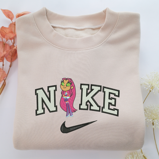 Nike Starfire Nike Embroidered Sweatshirt, Nike Movie Inspired, Valentine's Day Gifts Idea For Him Her