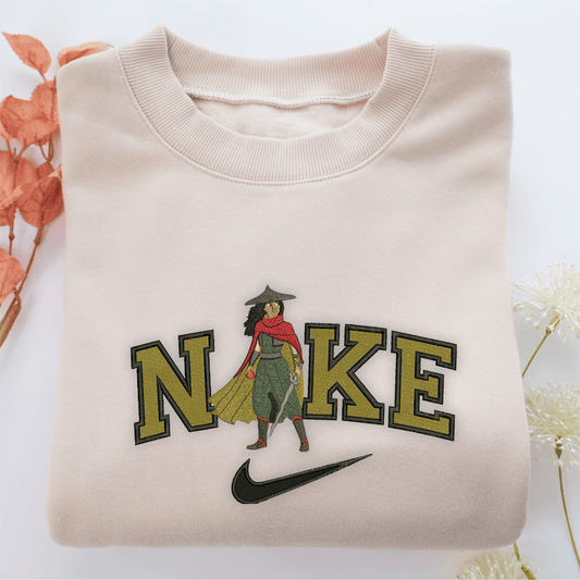 Nike Raya Nike Embroidered Sweatshirt, Nike Movie Inspired, Valentine's Day Gifts Idea For Him Her
