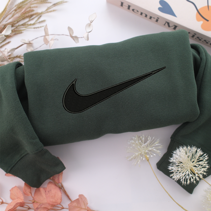 Nike Swoosh Nike Embroidered Sweatshirt, Nike Movie Inspired, Valentine's Day Gifts Idea For Him Her