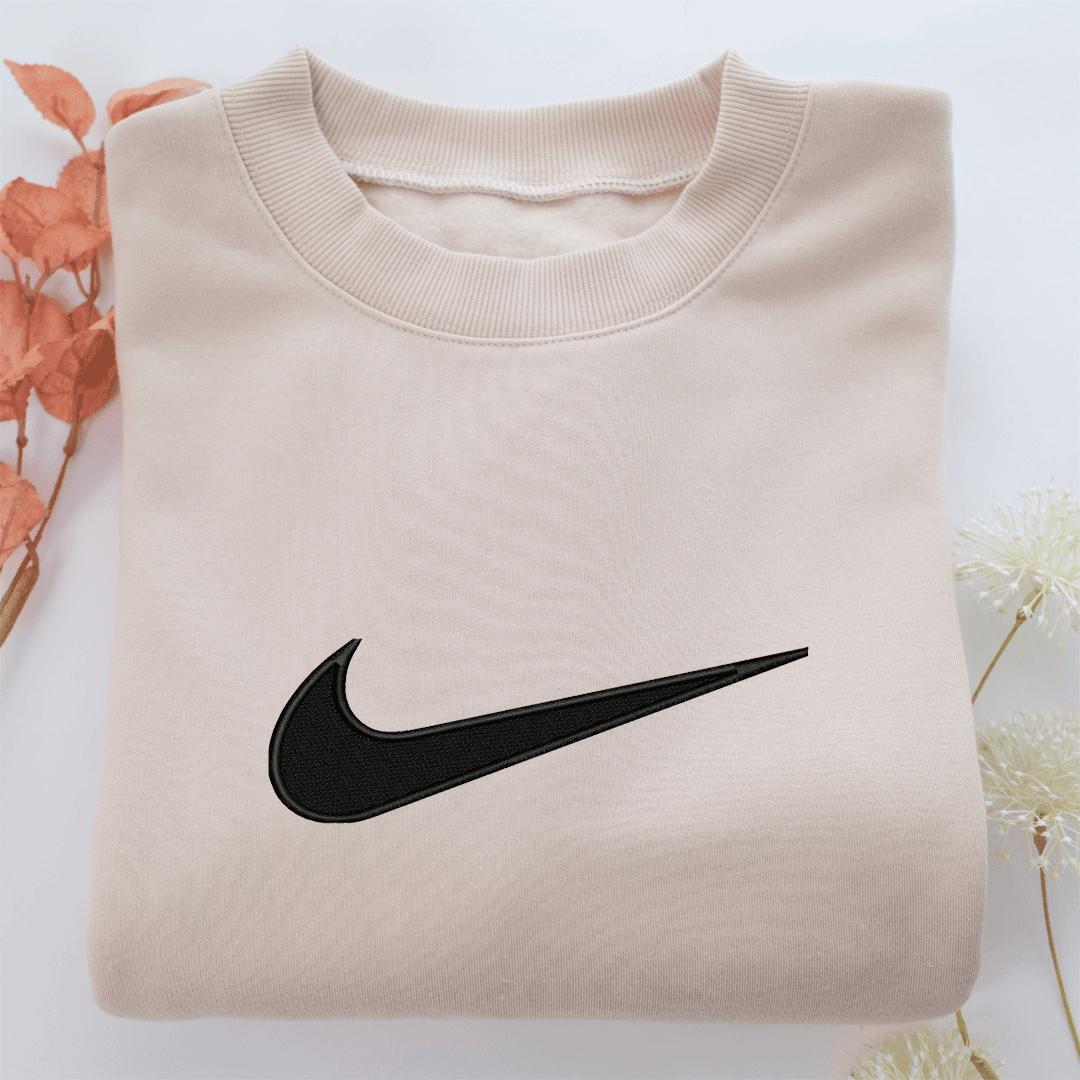 Nike Swoosh Nike Embroidered Sweatshirt, Nike Movie Inspired, Valentine's Day Gifts Idea For Him Her