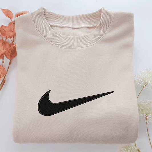 Nike Swoosh Nike Embroidered Sweatshirt, Nike Movie Inspired, Valentine's Day Gifts Idea For Him Her