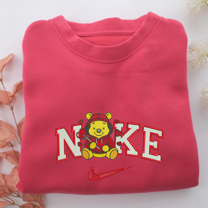 Nike Pooh Love Nike Embroidered Sweatshirt, Nike Movie Inspired, Valentine's Day Gifts Idea For Him Her