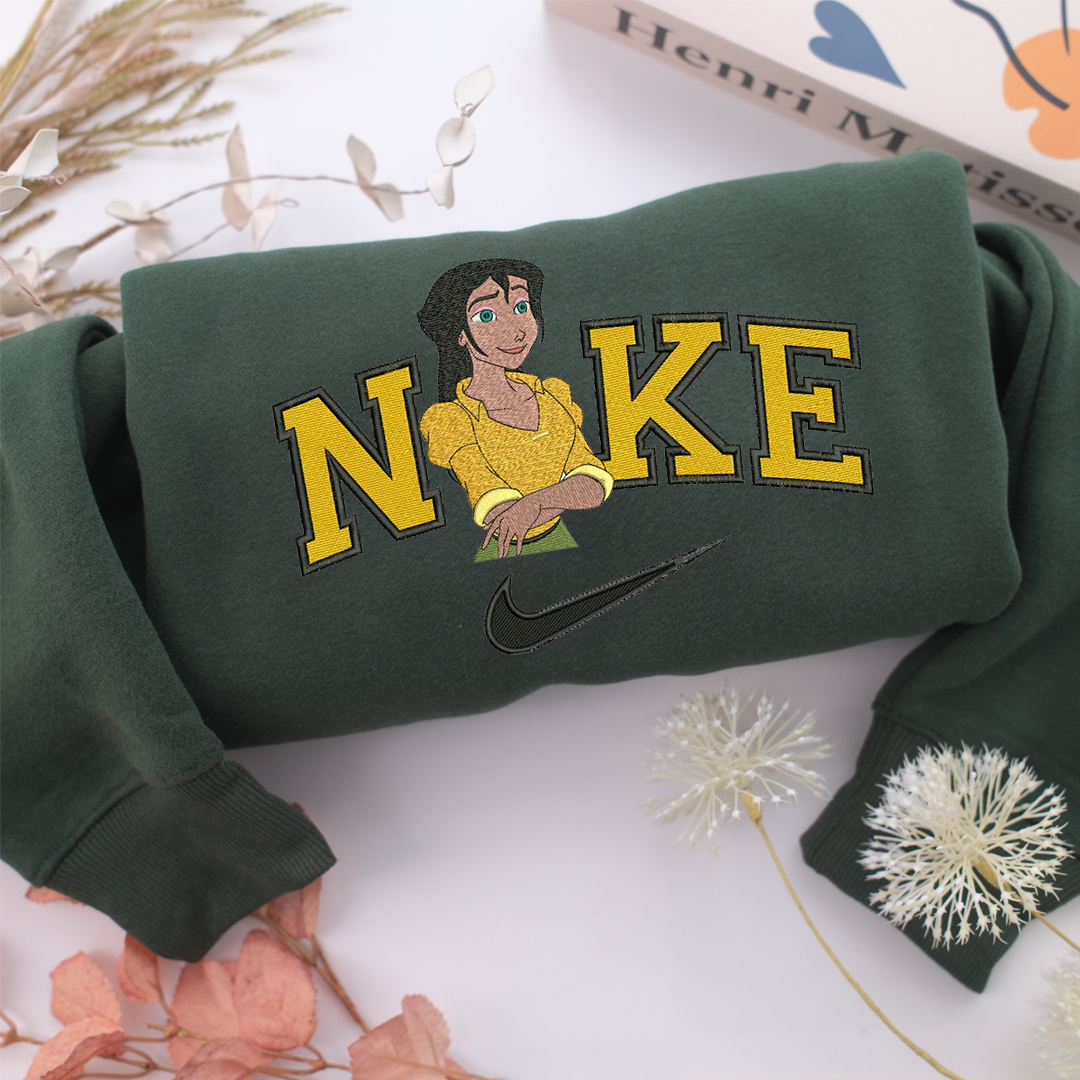 NIke Jane Porter Half Nike Embroidered Sweatshirt, Nike Movie Inspired, Valentine's Day Gifts Idea For Him Her