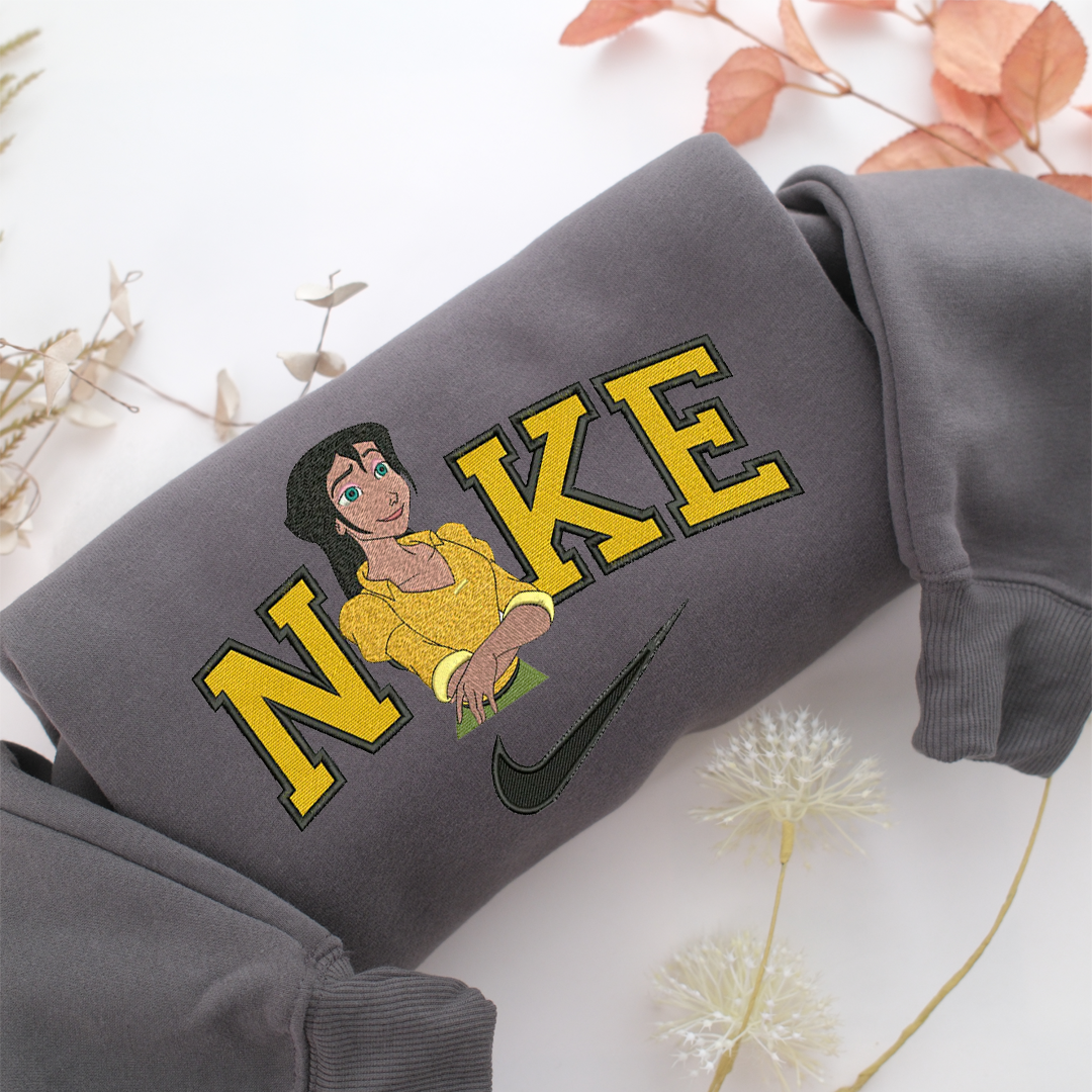 NIke Jane Porter Half Nike Embroidered Sweatshirt, Nike Movie Inspired, Valentine's Day Gifts Idea For Him Her