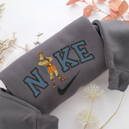 Nike Hercules Nike Embroidered Sweatshirt, Nike Movie Inspired, Valentine's Day Gifts Idea For Him Her