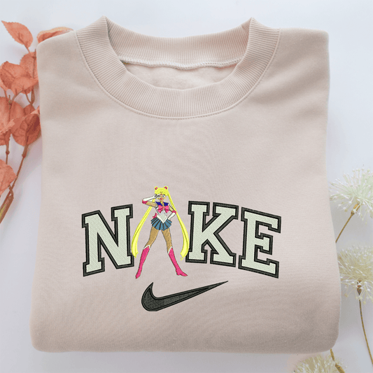 Nike Sailor Moon Nike Embroidered Sweatshirt, Nike Movie Inspired, Valentine's Day Gifts Idea For Him Her