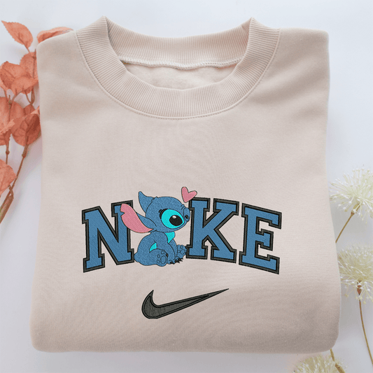 Nike Stich Nike Embroidered Sweatshirt, Nike Movie Inspired, Valentine's Day Gifts Idea For Him Her