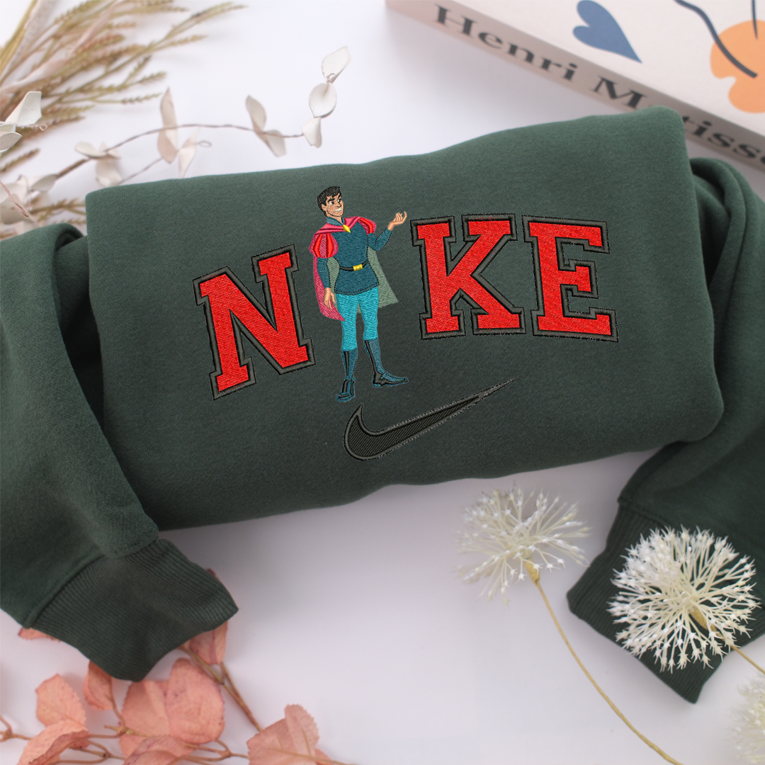 Nike Prince Phillip Nike Embroidered Sweatshirt, Nike Movie Inspired, Valentine's Day Gifts Idea For Him Her
