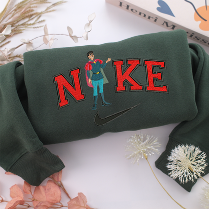 Nike Prince Phillip Nike Embroidered Sweatshirt, Nike Movie Inspired, Valentine's Day Gifts Idea For Him Her
