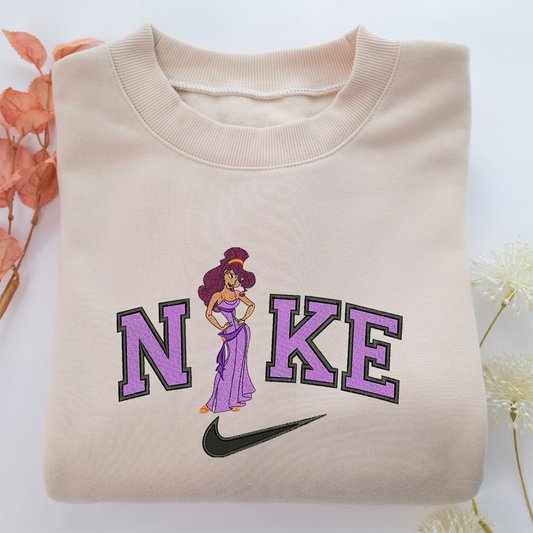Nike Megara Nike Embroidered Sweatshirt, Nike Movie Inspired, Valentine's Day Gifts Idea For Him Her