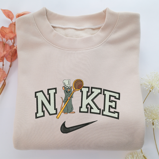 Nike Ratatouille Nike Embroidered Sweatshirt, Nike Movie Inspired, Valentine's Day Gifts Idea For Him Her