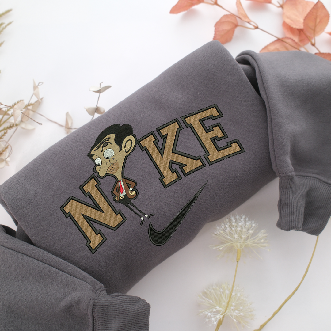 Nike Junior Mr Bean Nike Embroidered Sweatshirt, Nike Movie Inspired, Valentine's Day Gifts Idea For Him Her