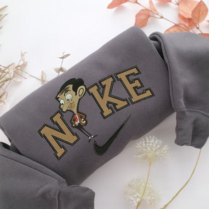 Nike Junior Mr Bean Nike Embroidered Sweatshirt, Nike Movie Inspired, Valentine's Day Gifts Idea For Him Her