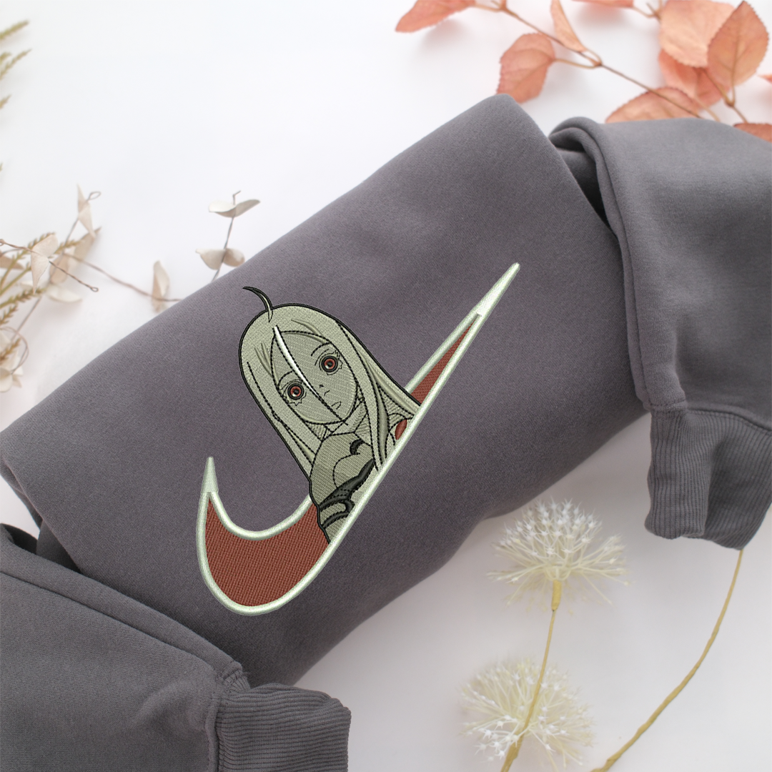 Shiro Swoosh Nike Embroidered Sweatshirt, Nike Movie Inspired, Valentine's Day Gifts Idea For Him Her