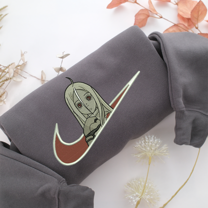 Shiro Swoosh Nike Embroidered Sweatshirt, Nike Movie Inspired, Valentine's Day Gifts Idea For Him Her