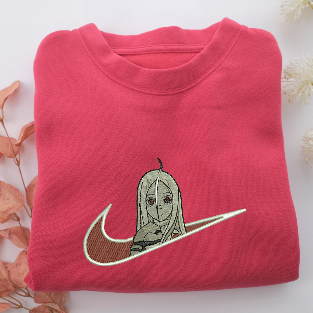 Shiro Swoosh Nike Embroidered Sweatshirt, Nike Movie Inspired, Valentine's Day Gifts Idea For Him Her