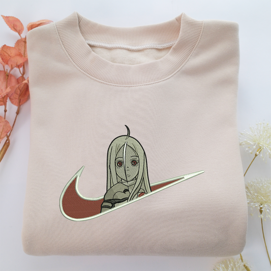 Shiro Swoosh Nike Embroidered Sweatshirt, Nike Movie Inspired, Valentine's Day Gifts Idea For Him Her