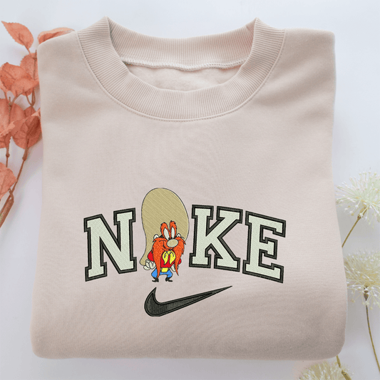 Nike Yosemite Sam Nike Embroidered Sweatshirt, Nike Movie Inspired, Valentine's Day Gifts Idea For Him Her