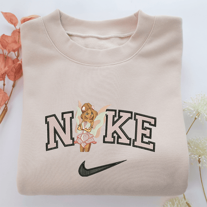 Nike Winx Flora Nike Embroidered Sweatshirt, Nike Movie Inspired, Valentine's Day Gifts Idea For Him Her