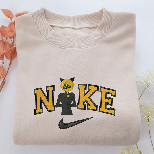 Nike Adrien Agreste Nike Embroidered Sweatshirt, Nike Movie Inspired, Valentine's Day Gifts Idea For Him Her
