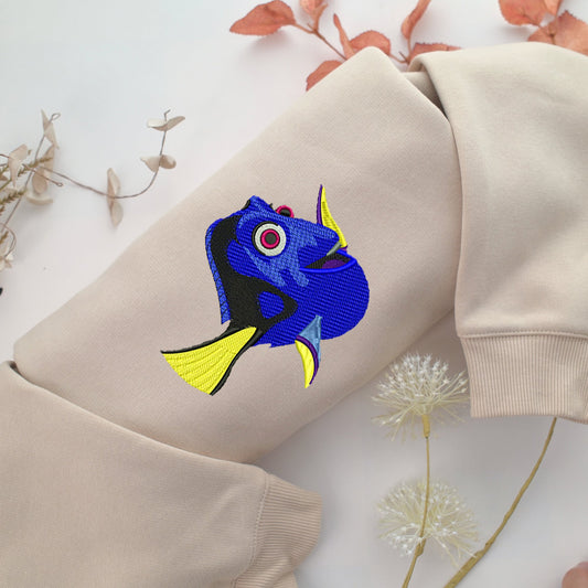 Dory Nike Embroidered Sweatshirt, Nike Movie Inspired, Valentine's Day Gifts Idea For Him Her