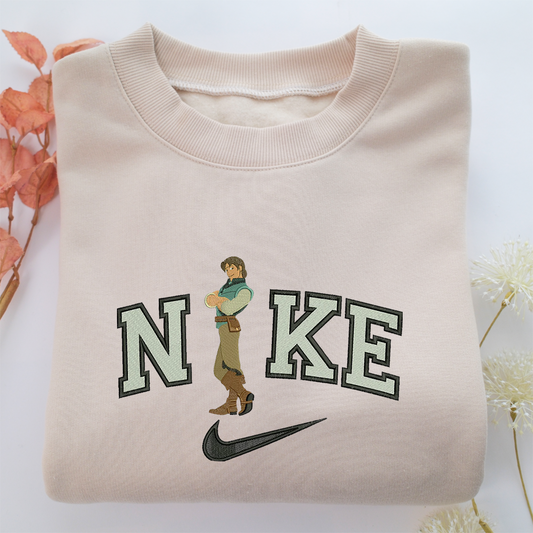 Flynn Rider v1 Disneyland Nike Embroidered Sweatshirt, Nike Movie Inspired, Valentine's Day Gifts Idea For Him Her