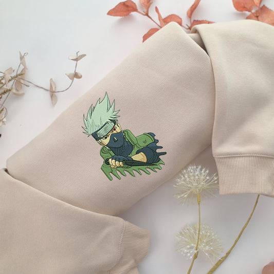 Kakashi Hatake Nike Embroidered Sweatshirt, Nike Movie Inspired, Valentine's Day Gifts Idea For Him Her