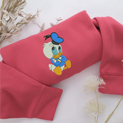 Baby Donald Duck Nike Embroidered Sweatshirt, Nike Movie Inspired, Valentine's Day Gifts Idea For Him Her
