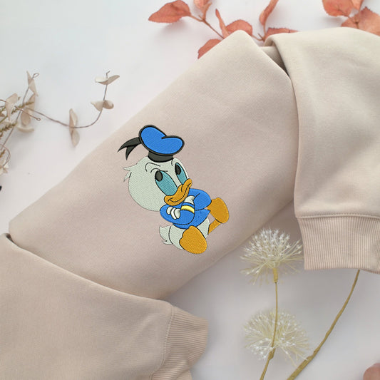 Baby Donald Duck Nike Embroidered Sweatshirt, Nike Movie Inspired, Valentine's Day Gifts Idea For Him Her