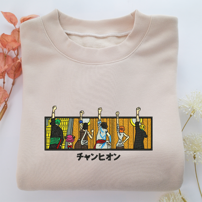 Anime Family Nike Embroidered Sweatshirt, Nike Movie Inspired, Valentine's Day Gifts Idea For Him Her