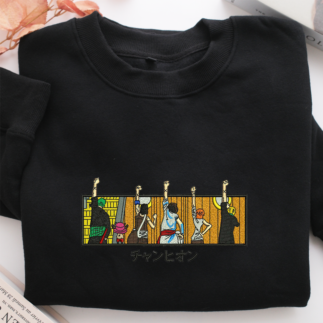 Anime Family Nike Embroidered Sweatshirt, Nike Movie Inspired, Valentine's Day Gifts Idea For Him Her