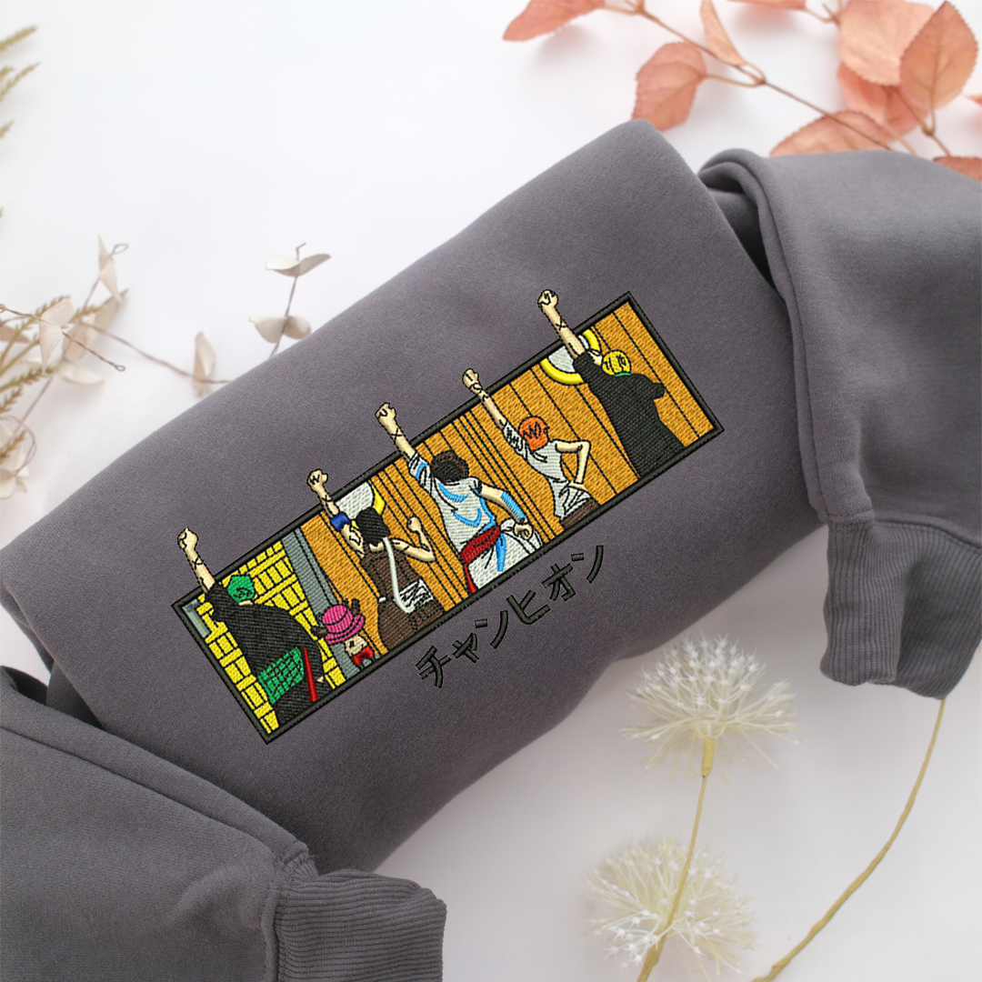 Anime Family Nike Embroidered Sweatshirt, Nike Movie Inspired, Valentine's Day Gifts Idea For Him Her