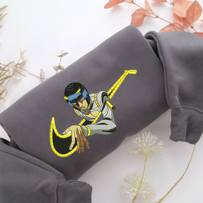 Bruno Bucciarati Swoosh Nike Embroidered Sweatshirt, Nike Movie Inspired, Valentine's Day Gifts Idea For Him Her