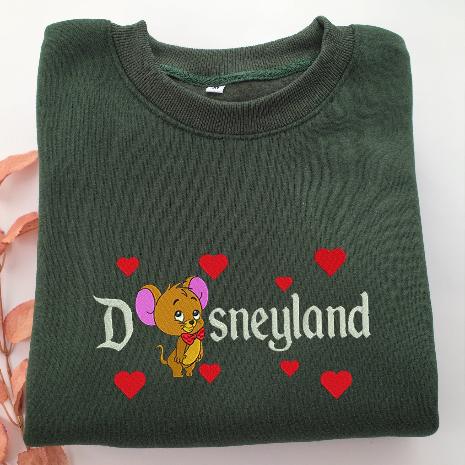 Chibi Jerry Disneyland Embroidery, Disneyland Embroidered Sweatshirt, Movie Disney Inspired, Valentine's Day Gifts Idea For Him Her