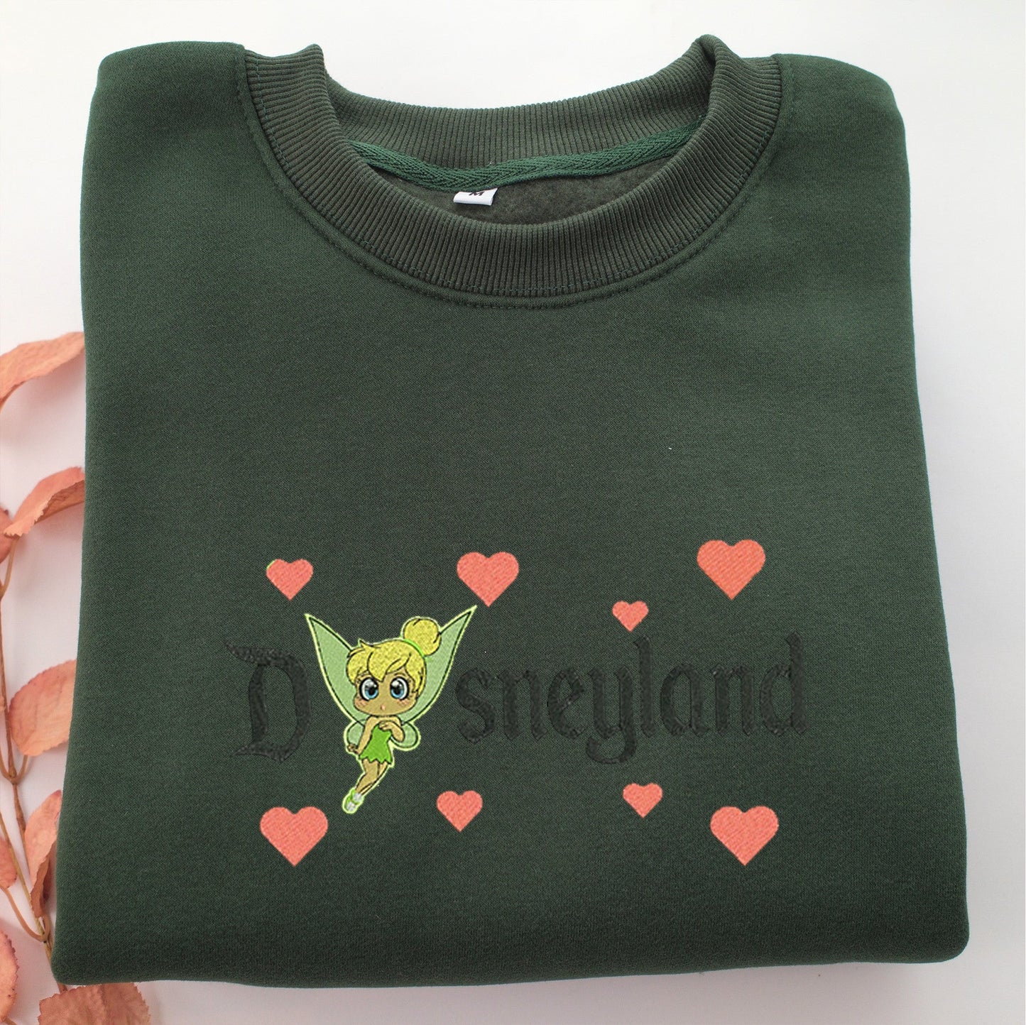Chibi Tinkerbell Disneyland Embroidery, Disneyland Embroidered Sweatshirt, Movie Disney Inspired, Valentine's Day Gifts Idea For Him Her